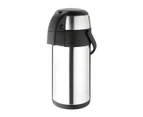 Olympia Pump Action Airpot 3L - Silver Stainless Steel - Compact Design