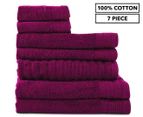 Creative Collection Organic Cotton Towel 7-Piece Set - Berry