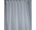 Sheer Tab Top Curtain 2pcs/Bag White