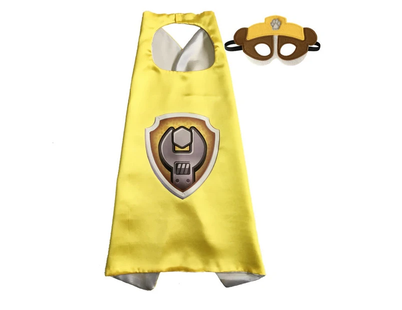 Paw Patrol Rubble Cape and Mask Dress Up Costume