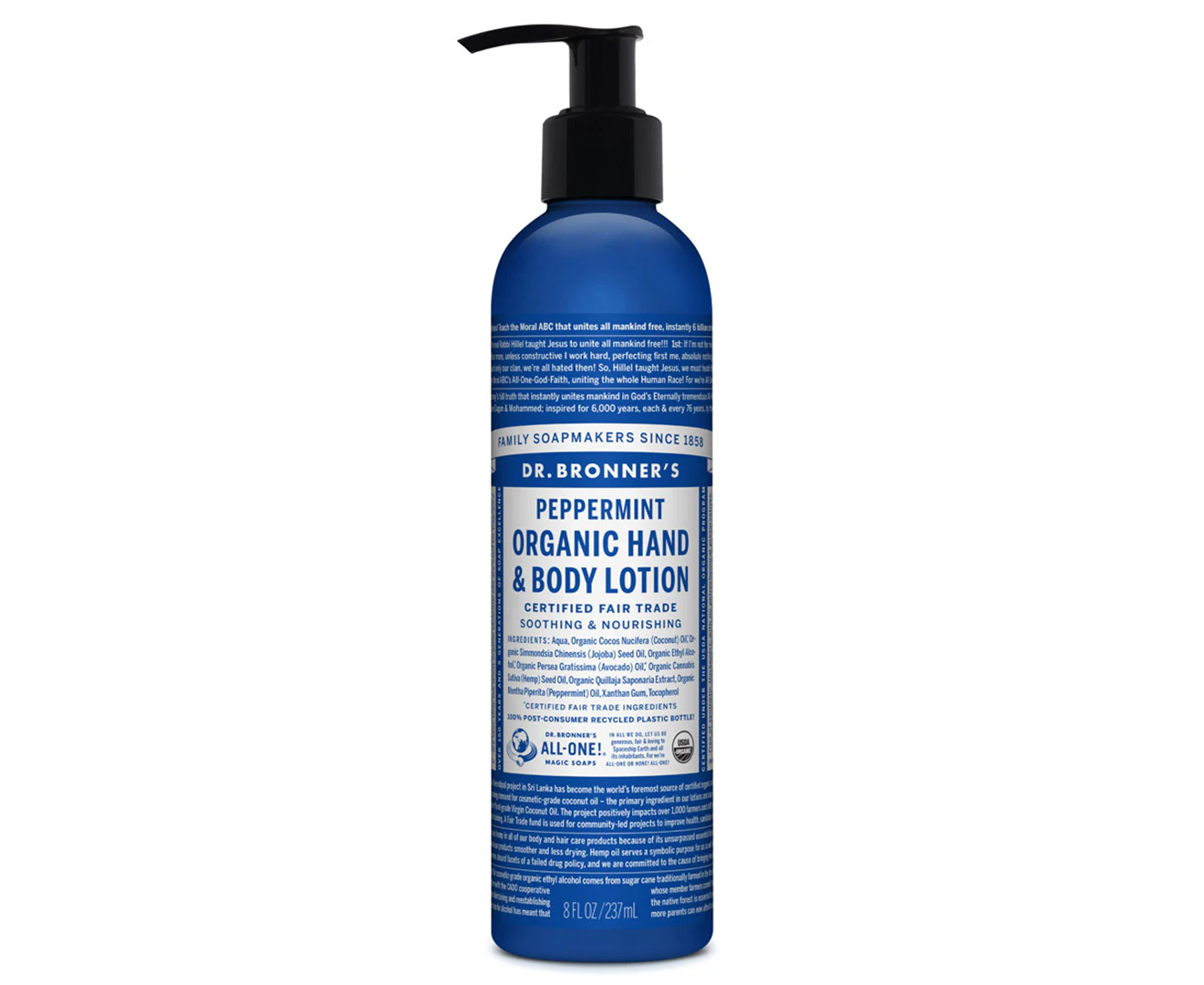 Dr. Bronner's Organic Lotion Peppermint 237mL