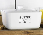 Ecology Staples Foundry Butter Dish w/ Lid - White