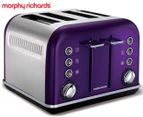 Morphy Richards Accents 4-Slice Toaster - Plum