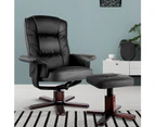 Artiss Sofa Recliner Chair Lounge Chairs Wooden Armchair Ottoman Office Couch BK