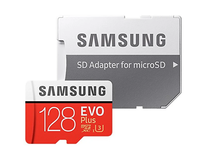 Samsung MB-MC128GA/EU 128GB EVO Plus Micro SD UHS-I Card with Adapter