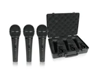 XM1800S - Dynamic Cardioid Vocal Microphones, 3-Pack