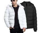 Urban Classics - HOODED PUFFER Winter Jacket lined