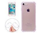 For iPhone SE (2020) / 8 / 7 Case,Transparent Cushions Grippy Protective Cover,Purple