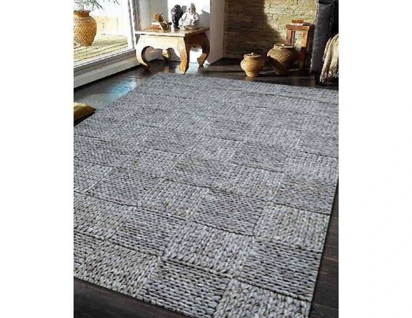 Handmade Braided Wool Rug - Ottawa 1014 - Ash Grey