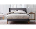 Istyle Quinton King Bed Frame Fabric Grey