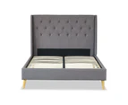 Istyle Perone Double Bed Frame Fabric Grey