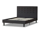 Istyle Alexis Wilt King Single Bed Frame Fabric Charcoal