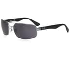 Ray-Ban Active RB3445 Metallic Frame Sunglasses - Gunmetal/Crystal Green 1