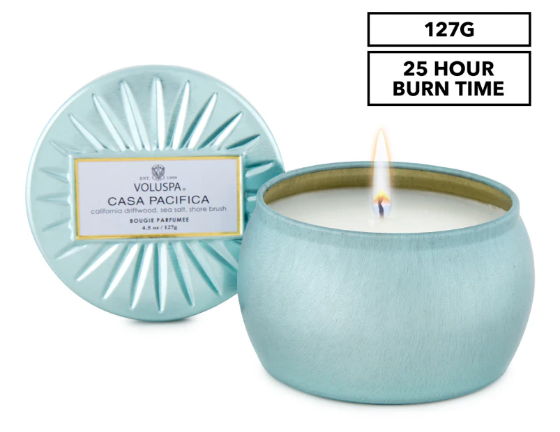 Voluspa Petite Decorative Tin Candle 127g - Casa Pacifica