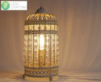 Lexi Lighting Harmony Birdcage Table Lamp - White