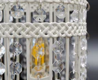 Harmony Birdcage Table Lamp in White