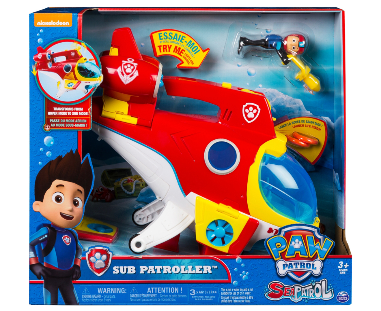 Paw Patrol Sub Patroller Transforming Vehicle Multi Catch .nz