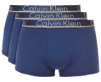 Calvin Klein Comfort Microfibre Trunk 3-Pack - Blue