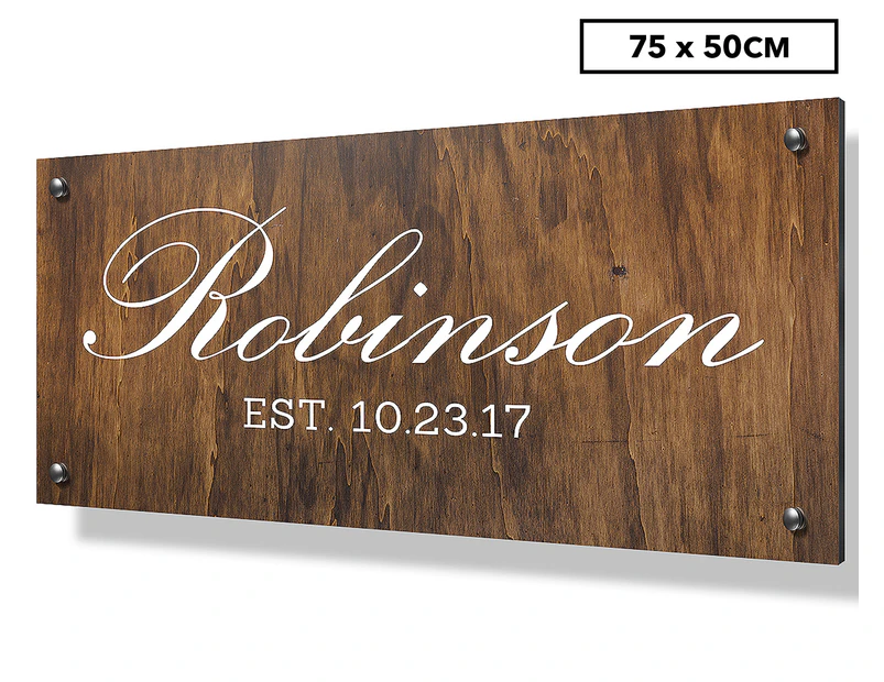 Personalised 75x50cm Property Sign