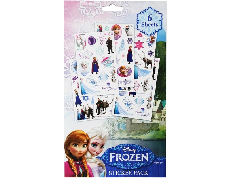 Frozen Sticker Pack 6 sheets
