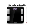 Everfit 180KG Bluetooth Electronic Digital Body Fat Scale Scales Bathroom Monitor Fat Tracker Water Muscle Bone BIM Calories