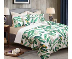 6 Pieces Bedroom Packs  Queen Size Bed Doona Quilt / Comforter Set Coverlet 220x220cm Leave