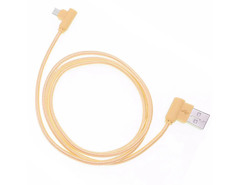 USB 90 Degree For Android Charging Cables Mobile Android Universal - Gold