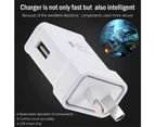 AU Plug Charger + 3 in 1 USB Cable Wall Quick Charger Charging Power Adapter - Rose Gold
