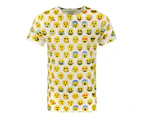 Emoticon Mens Sublimation T-Shirt (White) - NS4113
