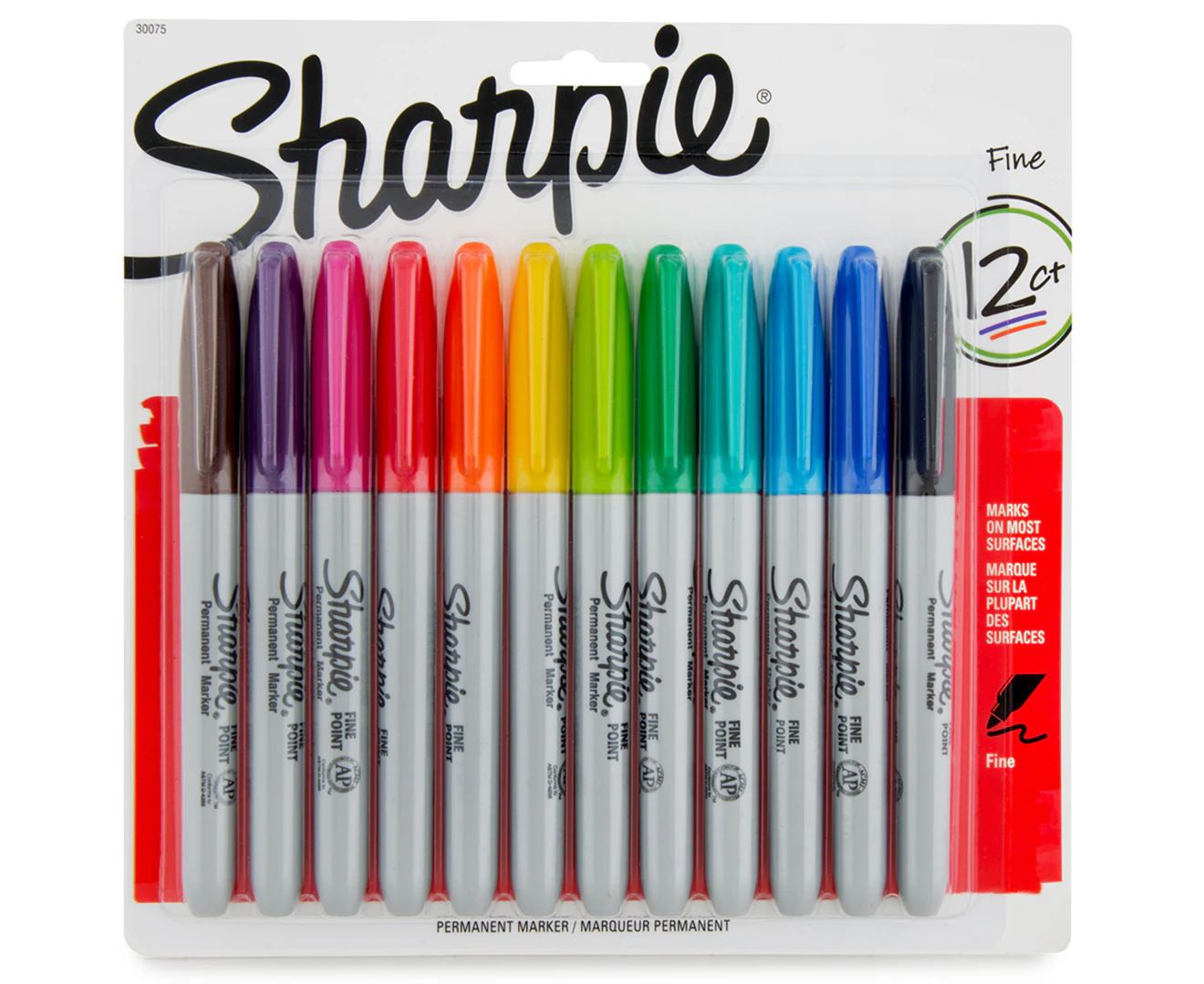  Sharpie Rub-a-Dub Permanent Marker, Fine Point, Black Ink,  1-Count : Permanent Markers : Office Products