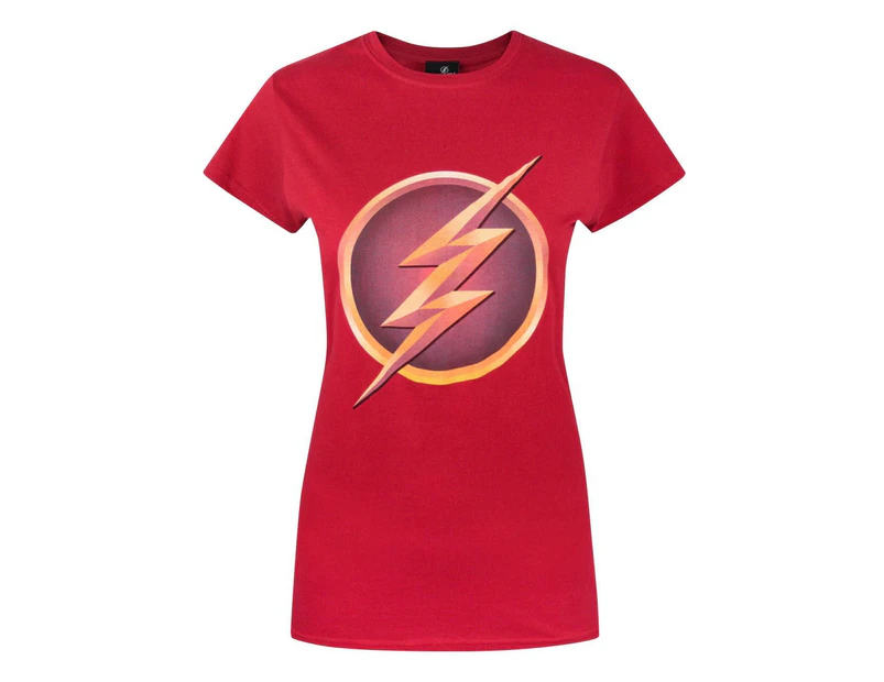 Flash TV Womens Logo T-Shirt (Red) - NS4207