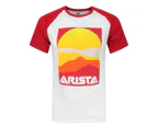 Arista Records Mens Baseball T-Shirt (White) - NS4081