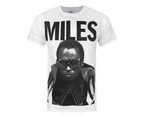 Miles Davis Mens Portrait T-Shirt (White) - NS4085