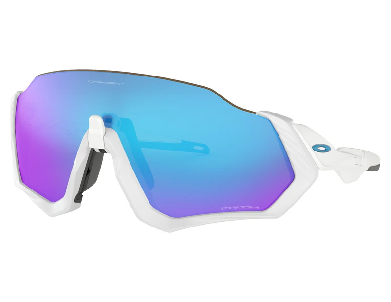 OAKLEY Flight Jacket Sunglasses Matt Polished White/Prizm Sapphire Iridiumn Lens