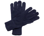 Regatta Unisex Knitted Winter Gloves (Navy) - RW1248