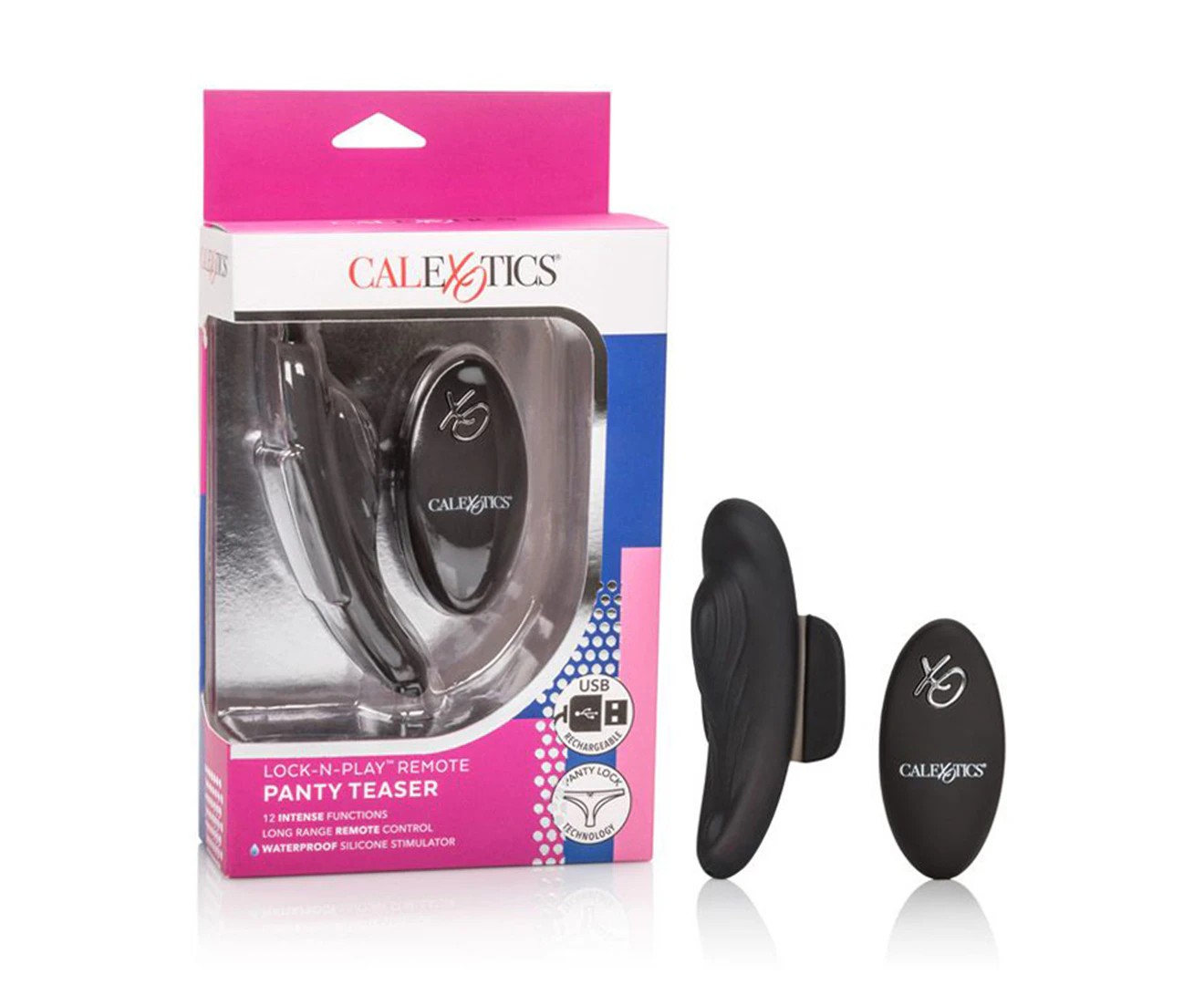 Lock-N-Play Remote Panty Teaser - Black