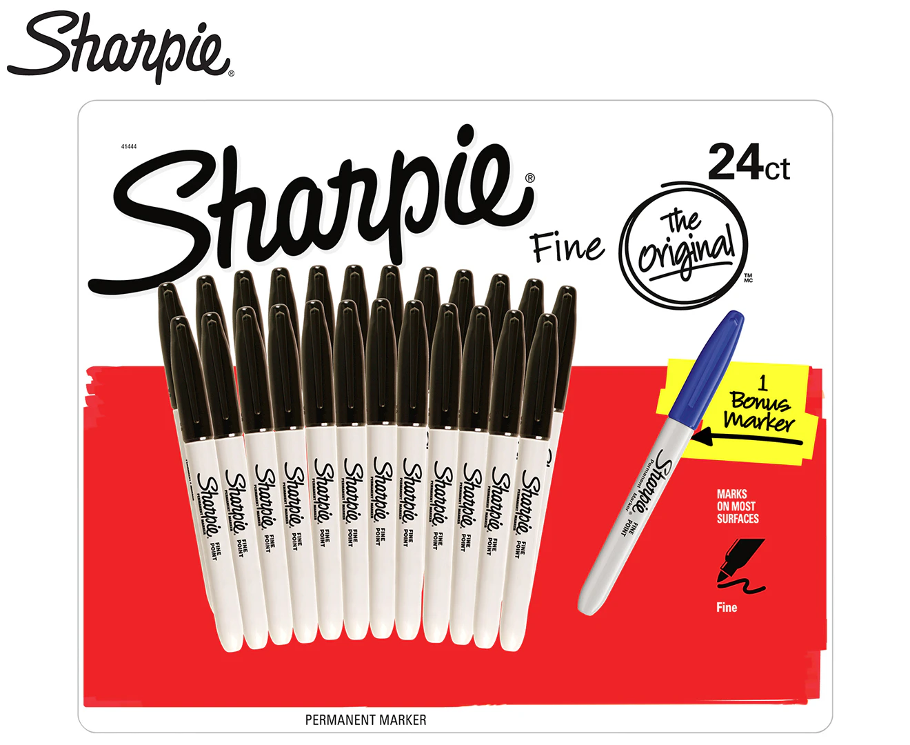 Sharpie - Rub-A-Dub Laundry Pen - Fine Point - Black (Pack-6