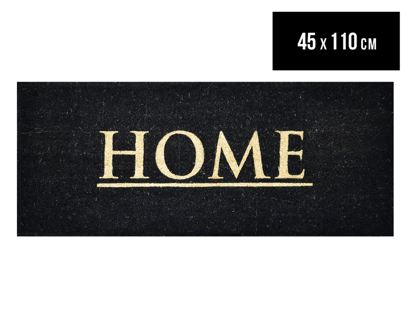 Solemate 45x110cm Home Door Mat - Black