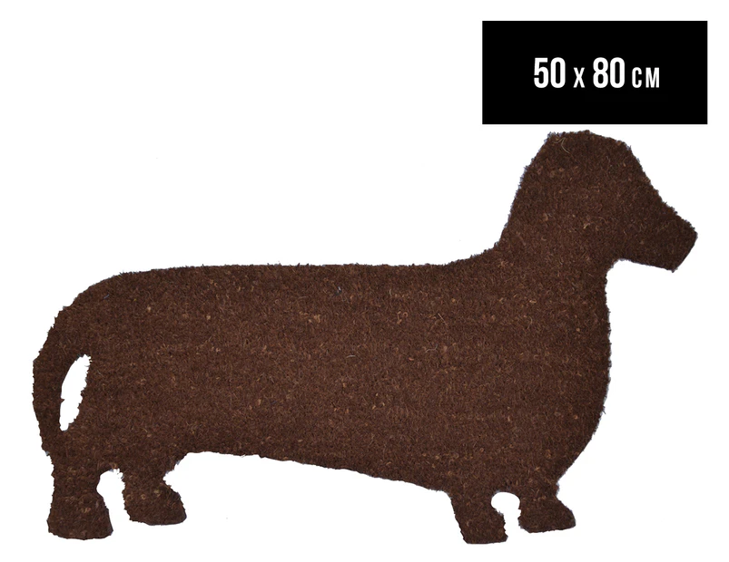 Solemate 50x80cm Hound Dog Door Mat - Brown