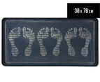 Solemate 38x76cm Shoe Tray Foot Design Door Mat - Copper