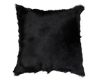 Himalayan Goatskin Cushion 50cm - Black