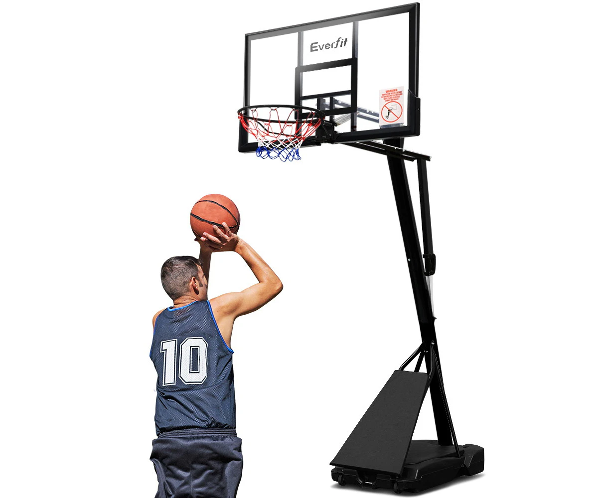 Everfit Pro Portable Basketball Stand System Hoop Height Adjustable Net Ring 305