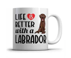 Life is better witn a Labrador - Mug