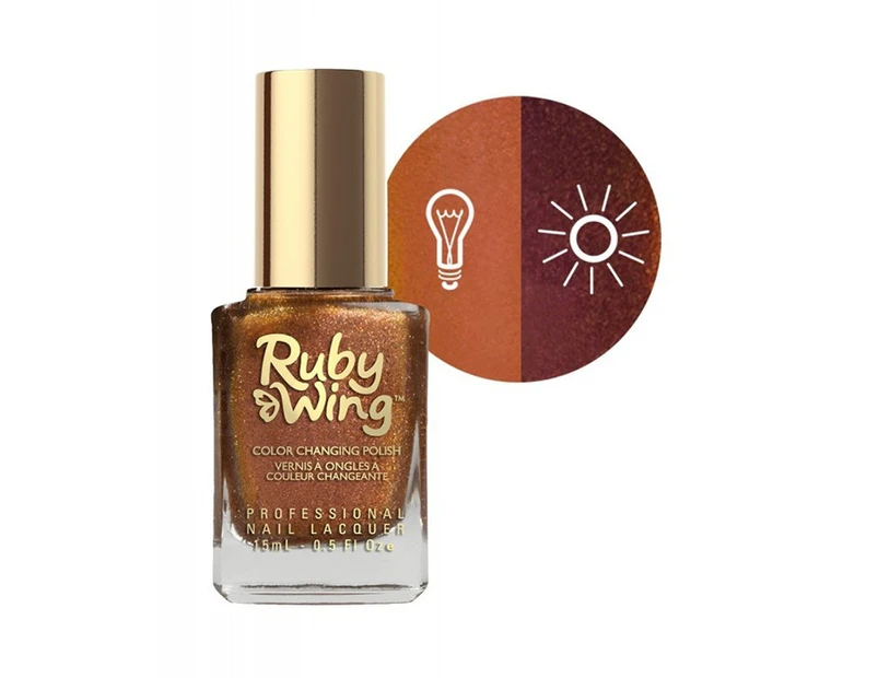 Ruby Wing Color Changing Nail Polish - Cinnamon Bun (15ml)