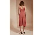 C/MEO COLLECTIVE Women's Gossamer Short Sleeve Dress - Rosewood
