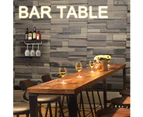 Levede High Bar Table Vintage Industrial Solid Wood Kitchen Cafe Desk 120X50CM