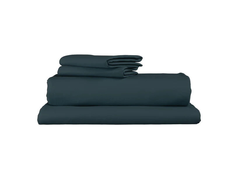 Supima Cotton Indian Teal Standard Sheet Set in Indian Teal in Double