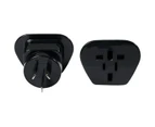 KORJO AA02  Usa, Uk Japan To Aust. Adaptor Adapts To Australian- Fit42  This Adaptor Allows 2 and 3 Pin European Plugs, and Usa and Japanese Plugs To