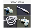 Stereo wired headset - White+Blue