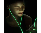Night illuminated headphones with zipper - Purple